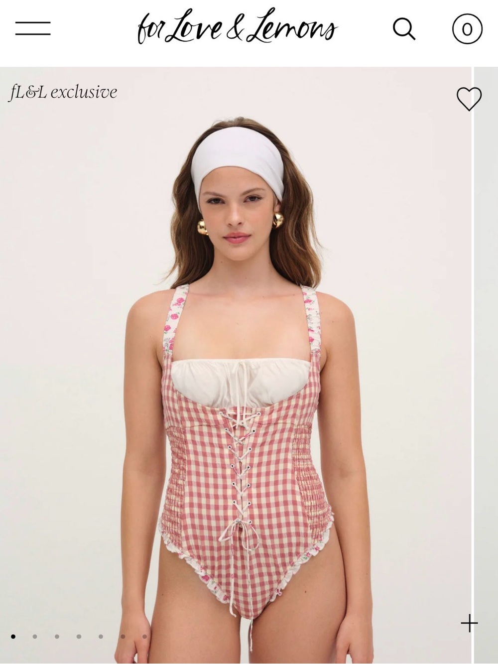 For Love & Lemons Georgia Bodysuit